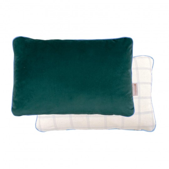 Nobodinoz - Vibes Ορθογώνιο Μαξιλάρι Διπλής Όψης Eco Velvet Jungle Green