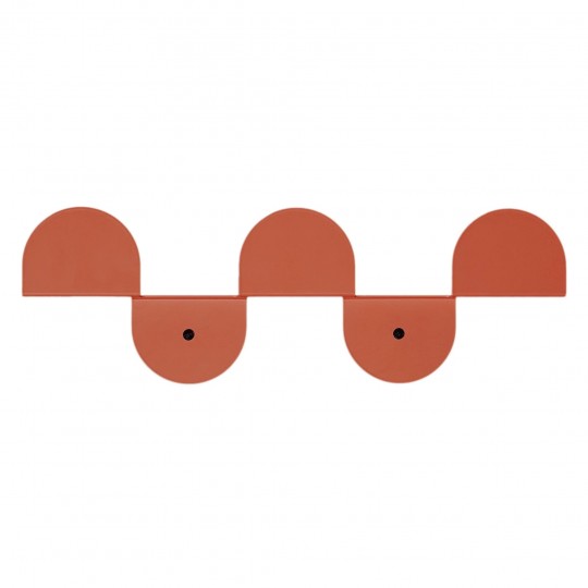 Nobodinoz - Vibes Κρεμάστρα Τοίχου 3 Θέσεων Burnt Red