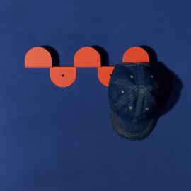 Nobodinoz - Vibes Κρεμάστρα Τοίχου 3 Θέσεων Burnt Red