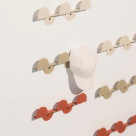 Nobodinoz - Vibes Κρεμάστρα Τοίχου 3 Θέσεων Burnt Red