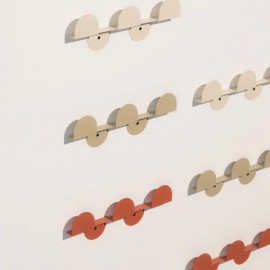 Nobodinoz - Vibes Κρεμάστρα Τοίχου 3 Θέσεων Burnt Red