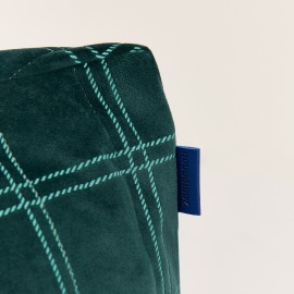 Nobodinoz - Υφασμάτινη Παιδική Πολυθρόνα Chelsea Green Mint Windowpane