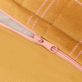 Nobodinoz - Υφασμάτινη Παιδική Πολυθρόνα Chelsea Ochre Pink Windowpane