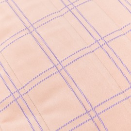 Nobodinoz - OASIS Παιδικό Πουφ Eco Velvet Pink Purple Windowpane