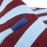 Nobodinoz - Bliss Παιδικό Πουφ Burgundy Blue Stripes