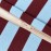 Nobodinoz - Bliss Παιδικό Πουφ Burgundy Blue Stripes