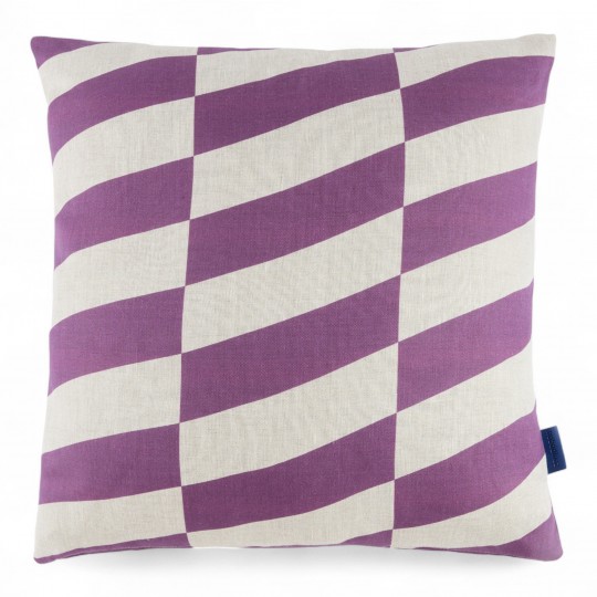 Nobodinoz - STANLEY Τετράγωνο  Μαξιλάρι Purple Diagonal Tiles 45x45cm