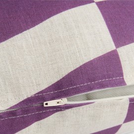 Nobodinoz - STANLEY Τετράγωνο  Μαξιλάρι Purple Diagonal Tiles 45x45cm