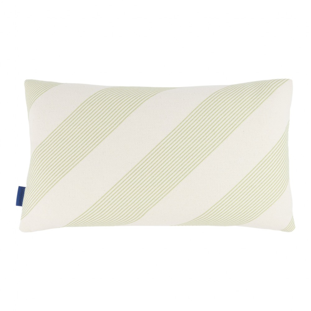 Nobodinoz - REMI Ορθογώνιο Μαξιλάρι Green Diagonal Stripes 50x30cm
