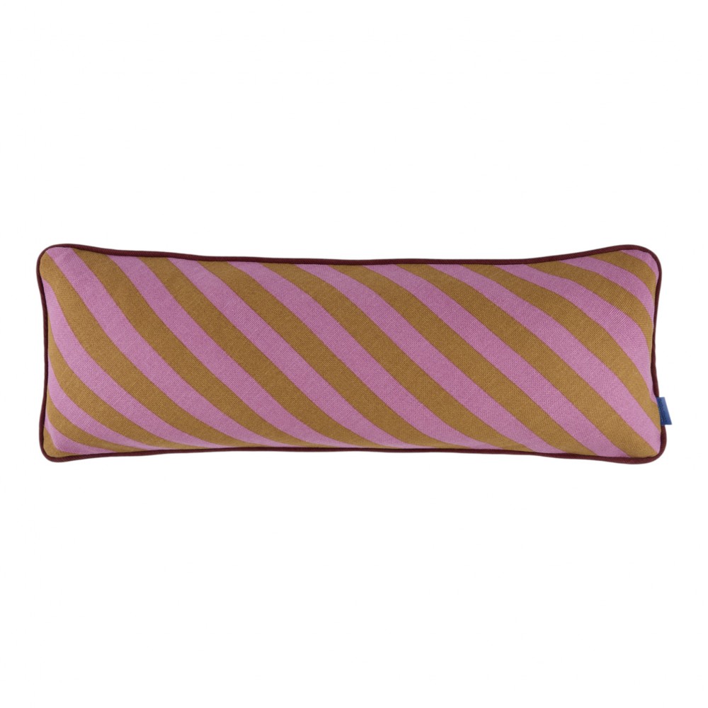 Nobodinoz - Ray Oρθογώνιο Μαξιλάρι Pink Curry Stripes 70x25cm