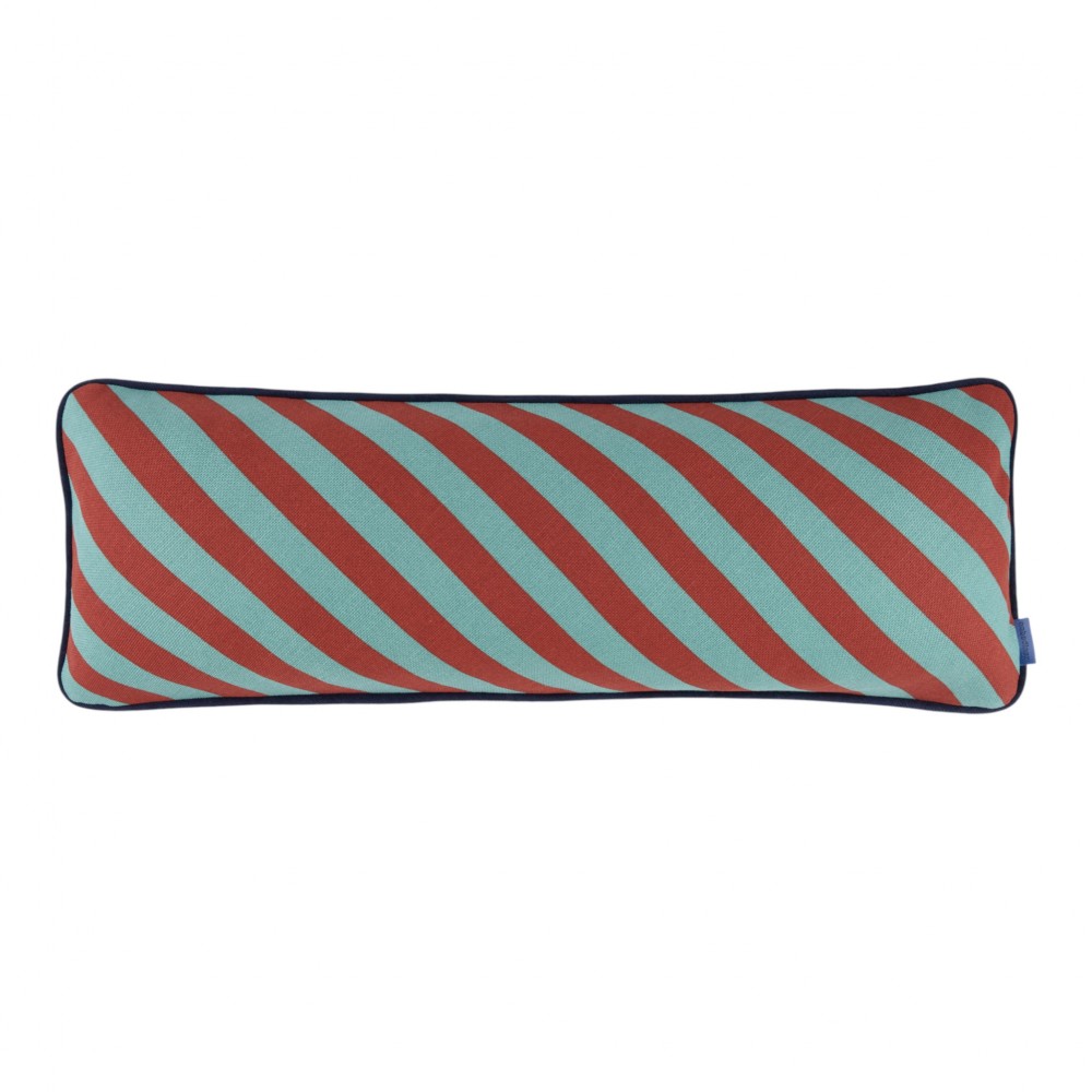 Nobodinoz - Ray Oρθογώνιο Μαξιλάρι Red Teal Green Stripes 70x25cm