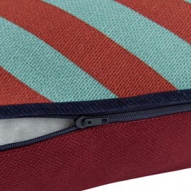 Nobodinoz - Ray Oρθογώνιο Μαξιλάρι Red Teal Green Stripes 70x25cm