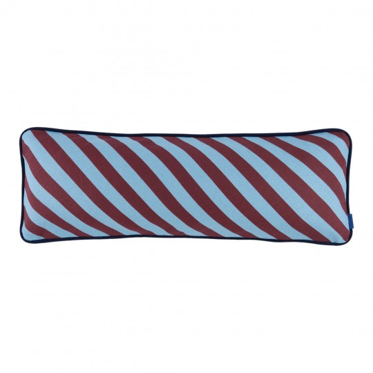 Nobodinoz - Ray Oρθογώνιο Μαξιλάρι Burgundy Blue Stripes 70x25cm
