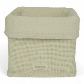 Nobodinoz - WABI SABI Υφασμάτινο Καλάθι Green Matcha 20x18cm