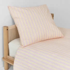 Nobodinoz - SHELDON Μαξιλαροθήκη Pink Stripes 60x60cm
