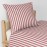 Nobodinoz - SHELDON Μαξιλαροθήκη Maroon Stripes 60x60cm