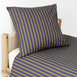 Nobodinoz - SHELDON Παπλωματοθήκη Indigo Stripes 150x200cm