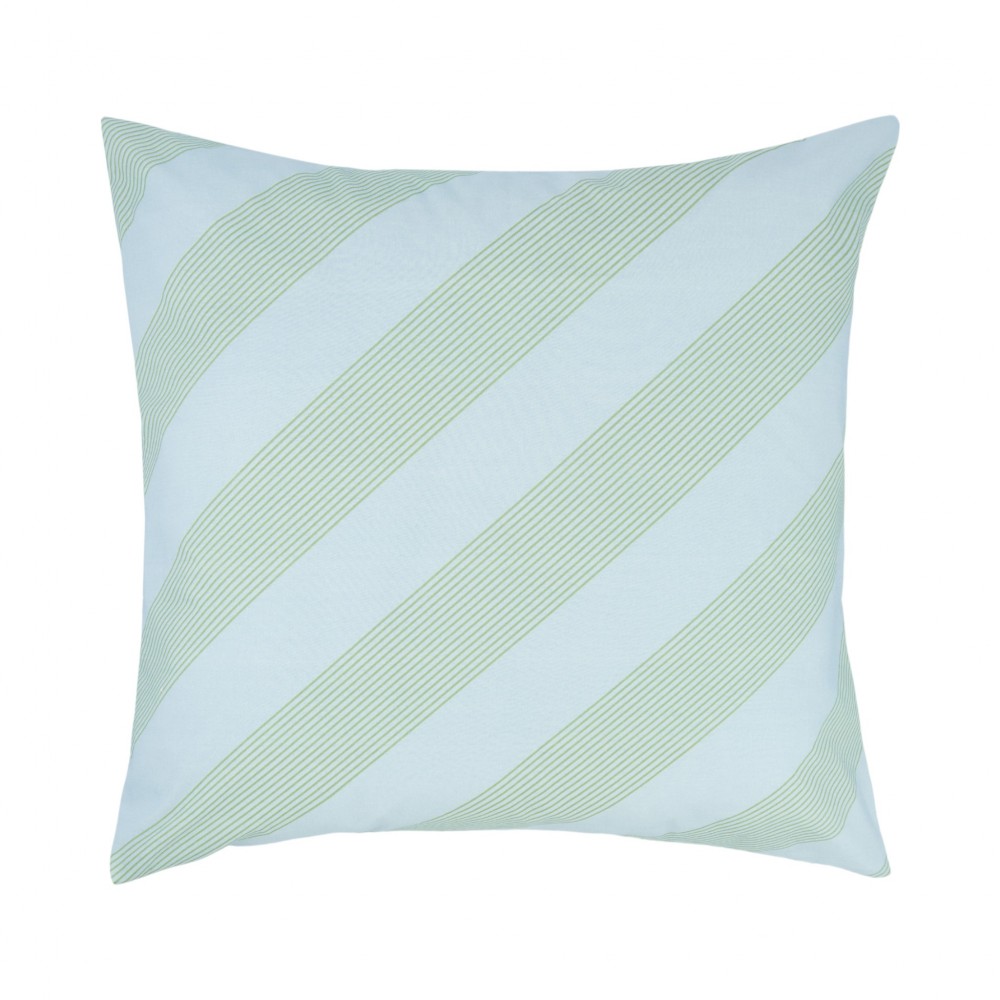 Nobodinoz - SHELDON Μαξιλαροθήκη Green Diagonal Stripes 60x60cm