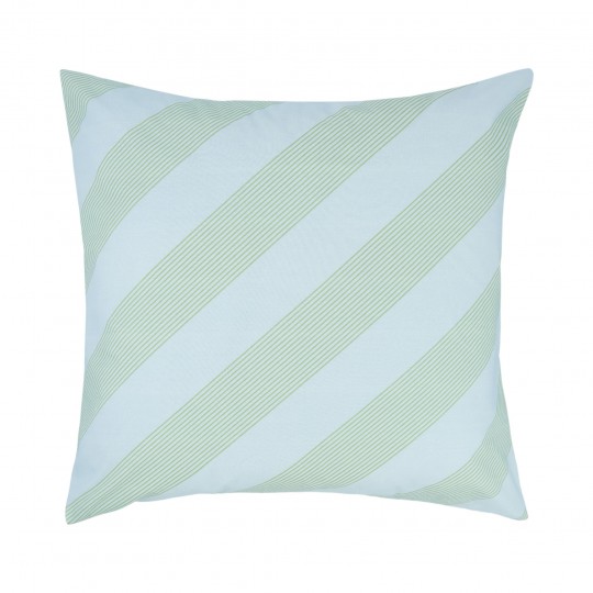 Nobodinoz - SHELDON Μαξιλαροθήκη Green Diagonal Stripes 60x60cm