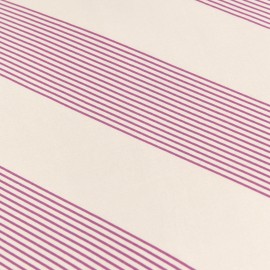 Nobodinoz - SHELDON Μαξιλαροθήκη Lilac Diagonal Stripes 60x60cm