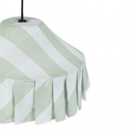 Nobodinoz - Vibes Υφασμάτινο Φωτιστικό Οροφής Nicole Green Diagonal Stripes 50cm