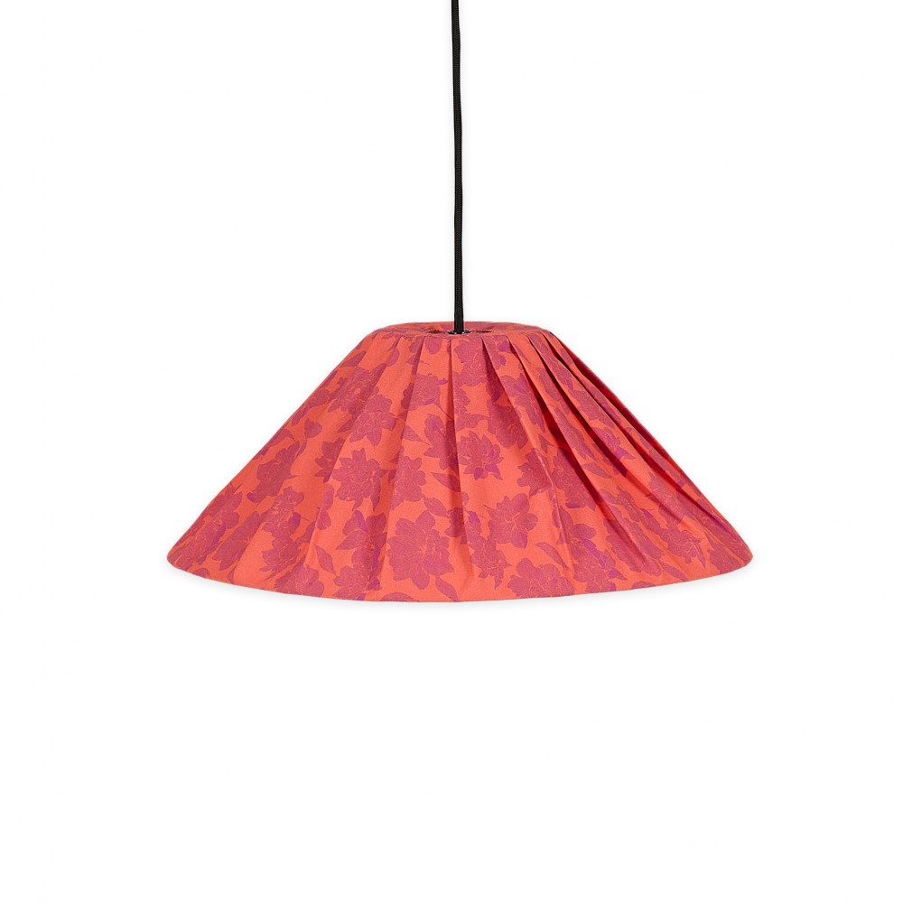Nobodinoz - Vibes Υφασμάτινο Φωτιστικό Οροφής Ava Red Peonies 50cm