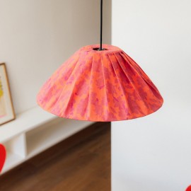 Nobodinoz - Vibes Υφασμάτινο Φωτιστικό Οροφής Ava Red Peonies 50cm