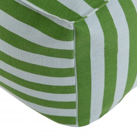 Nobodinoz - OTTO. Υφασμάτινο Πουφ Ενηλίκων Green Blue Stripes