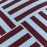 Nobodinoz - OTTO. Υφασμάτινο Πουφ Ενηλίκων Burgundy Blue Stripes