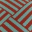 Nobodinoz - OTTO. Υφασμάτινο Πουφ Ενηλίκων Red Teal Green Stripes
