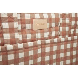 Nobodinoz - Αδιάβροχη Τσάντα Καροτσιού Terracotta Checks