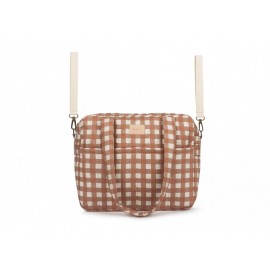 Nobodinoz - Αδιάβροχη Τσάντα Καροτσιού Terracotta Checks