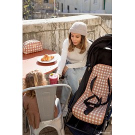 Nobodinoz - Αδιάβροχο Τσαντάκι Terracotta Checks