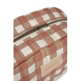 Nobodinoz - Αδιάβροχο Τσαντάκι Terracotta Checks