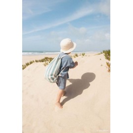 Nobodinoz - Σετ Τσάντα-Πετσέτα Παραλίας Blue Stripes