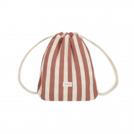 Nobodinoz - Σετ Τσάντα-Πετσέτα Παραλίας Rusty Red Stripes
