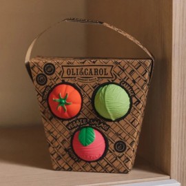  Oli & Carol - Σετ 3 Αισθητηριακές Μπάλες Veggie Salad