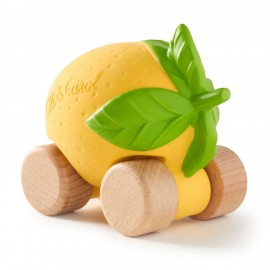 Oli & Carol - Μασητικό Αυτοκινητάκι Από Φυσικό Καουτσούκ Με Ξύλινες Ρόδες Lou The Lemon  Oli & Carol - Μασητικό Αυτοκινητάκι Από Φυσικό Καουτσούκ Με Ξύλινες Ρόδες Lou The Lemon