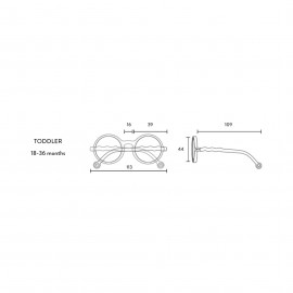 Olivio & Co - Παιδικά Γυαλιά Ηλίου Στρογγυλά 18-36 Μηνών Breakfast Art Fig Pink 