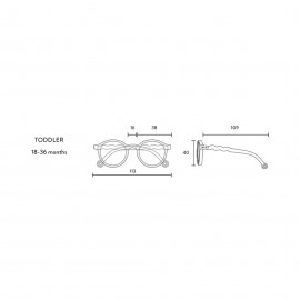 Olivio & Co - Παιδικά Γυαλιά Ηλίου Οβάλ 18-36 Μηνών Gelato Summer Chocolate