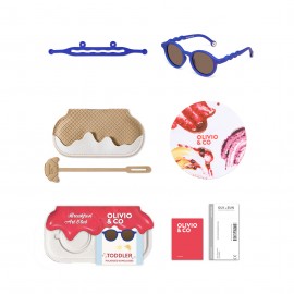 Olivio & Co - Παιδικά Γυαλιά Ηλίου Οβάλ 18-36 Μηνών Breakfast Art Midnight Berry