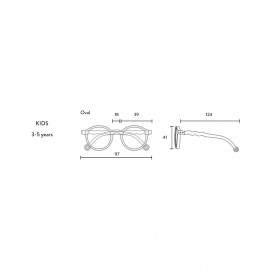 Olivio & Co - Παιδικά Γυαλιά Ηλίου Οβάλ 5-12 Ετών Breakfast Art Apricot
