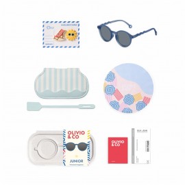 Olivio & Co - Παιδικά Γυαλιά Ηλίου Οβάλ 5-12 Ετών Seaside Stripes Navy Blue