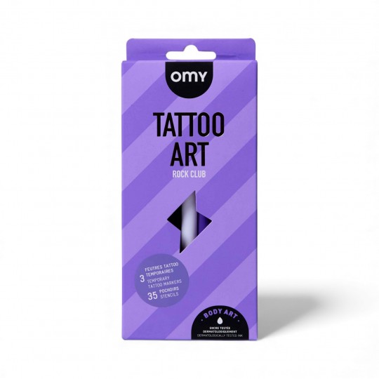 Omy - Σετ Ζωγραφικής Δέρματος Tattoo Art Rock Club