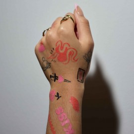 Omy - Σετ Ζωγραφικής Δέρματος Tattoo Art Flower Love