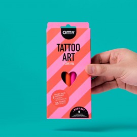 Omy - Σετ Ζωγραφικής Δέρματος Tattoo Art Flower Love