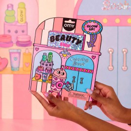 Omy - Βιβλίο Ζωγραφικής με Αυτοκόλλητα Coloring Boutique Beauty Shop