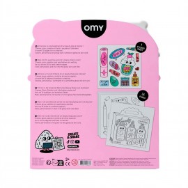 Omy - Βιβλίο Ζωγραφικής με Αυτοκόλλητα Coloring Boutique Beauty Shop