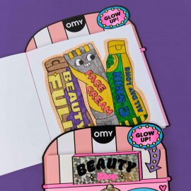 Omy - Βιβλίο Ζωγραφικής με Αυτοκόλλητα Coloring Boutique Beauty Shop