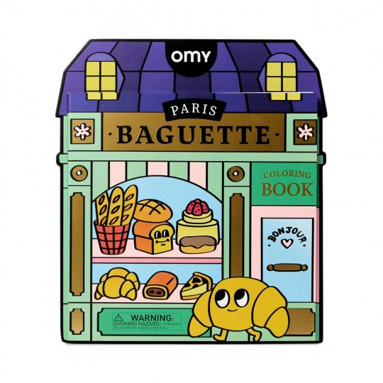 Omy - Βιβλίο Ζωγραφικής με Αυτοκόλλητα Coloring Boutique French Baguette